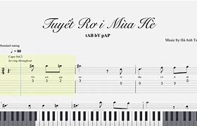 Tuyết Rơi Mùa Hè Piano Sheet